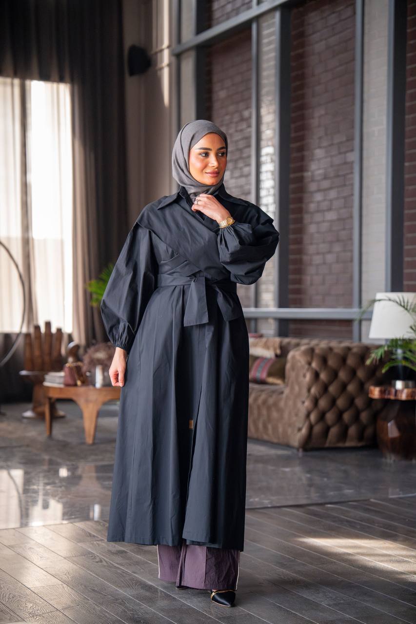 فستان بخام قطن زارا باللون الاسود C:J1027 Black