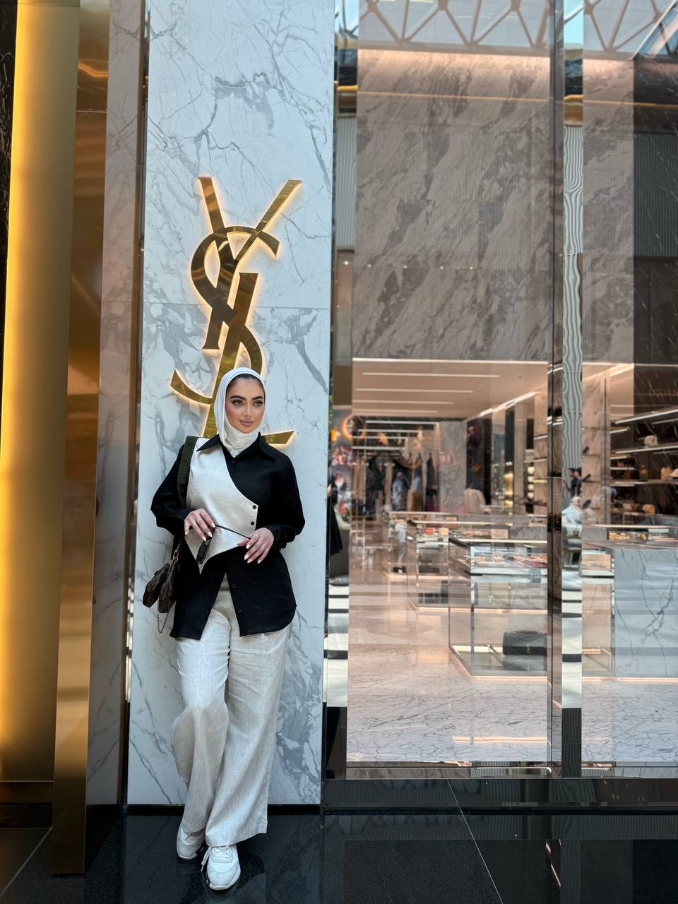 طقم عملي قميص مع بنطلون , بخام لينن