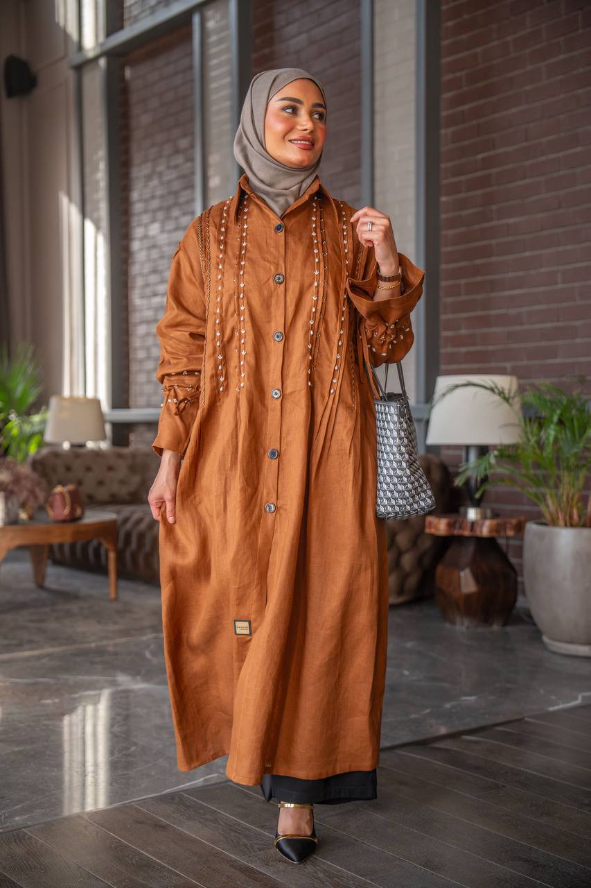 camel linen dress New Look linen look strappy slip midi dress in camel