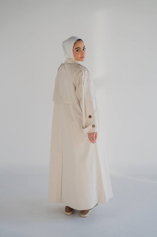 Beige trench coat C:1059