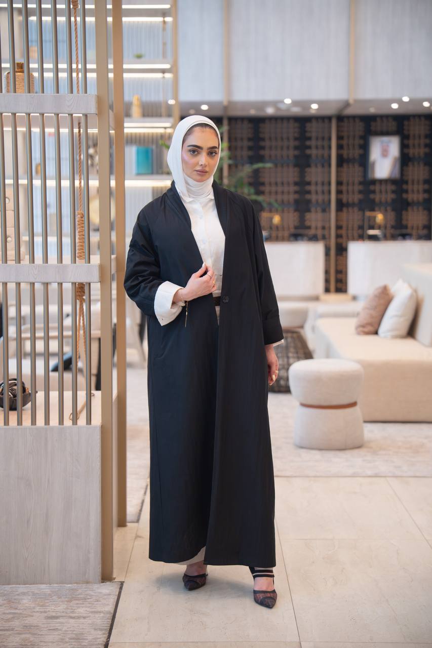 Black trench coat set with shirt and pants C:1054 set