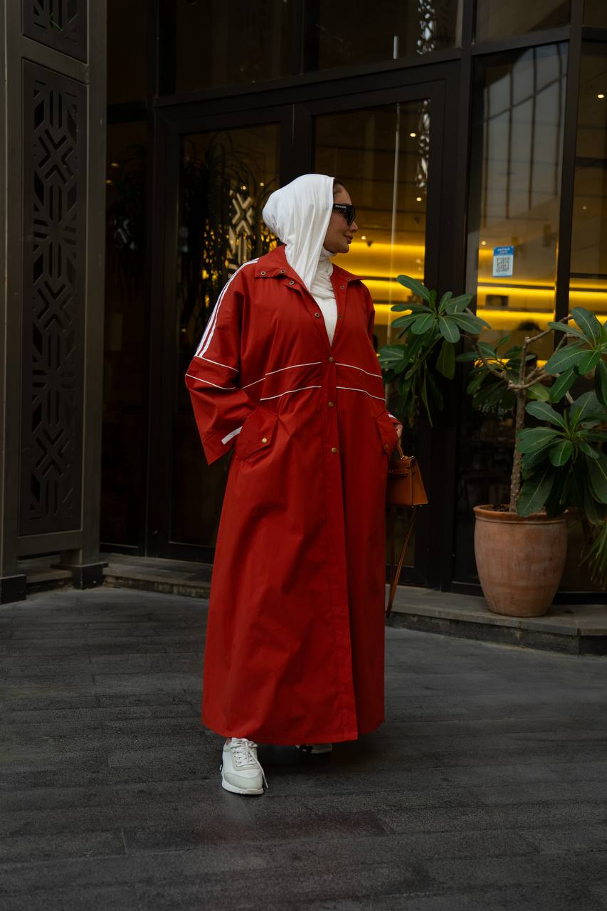 Red trench coat.C:1130