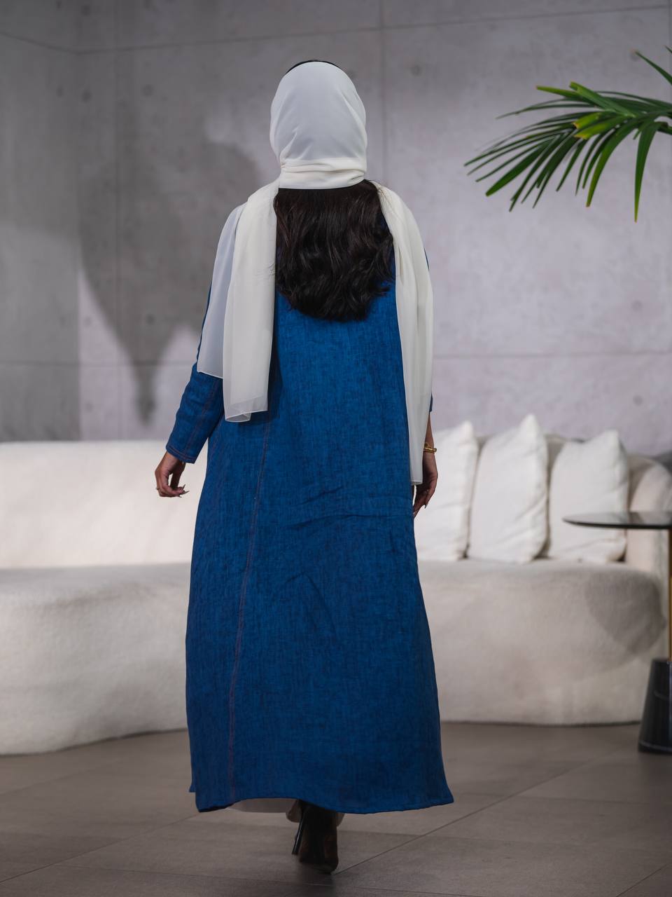 Linen Blazer Blue C:J6484