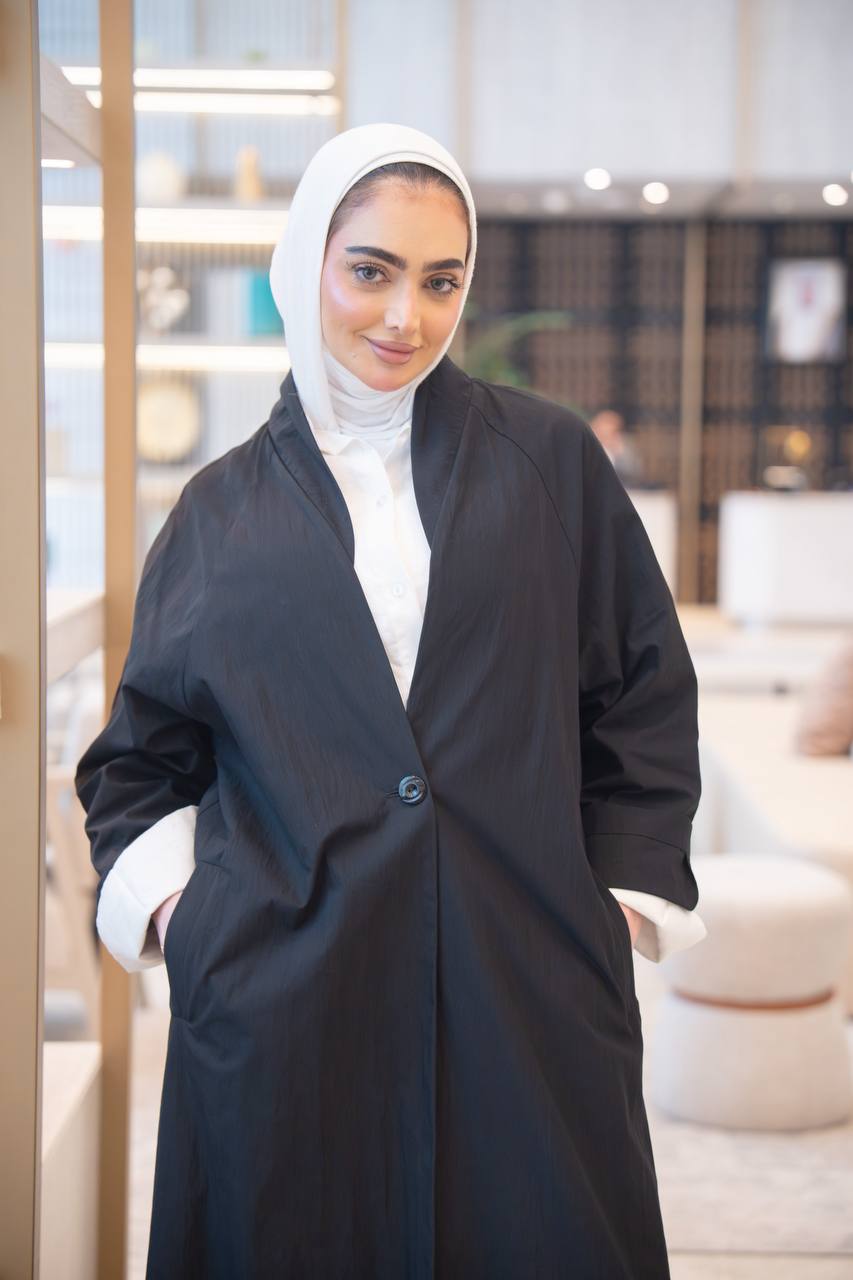 Black trench coat set with shirt and pants C:1054 set