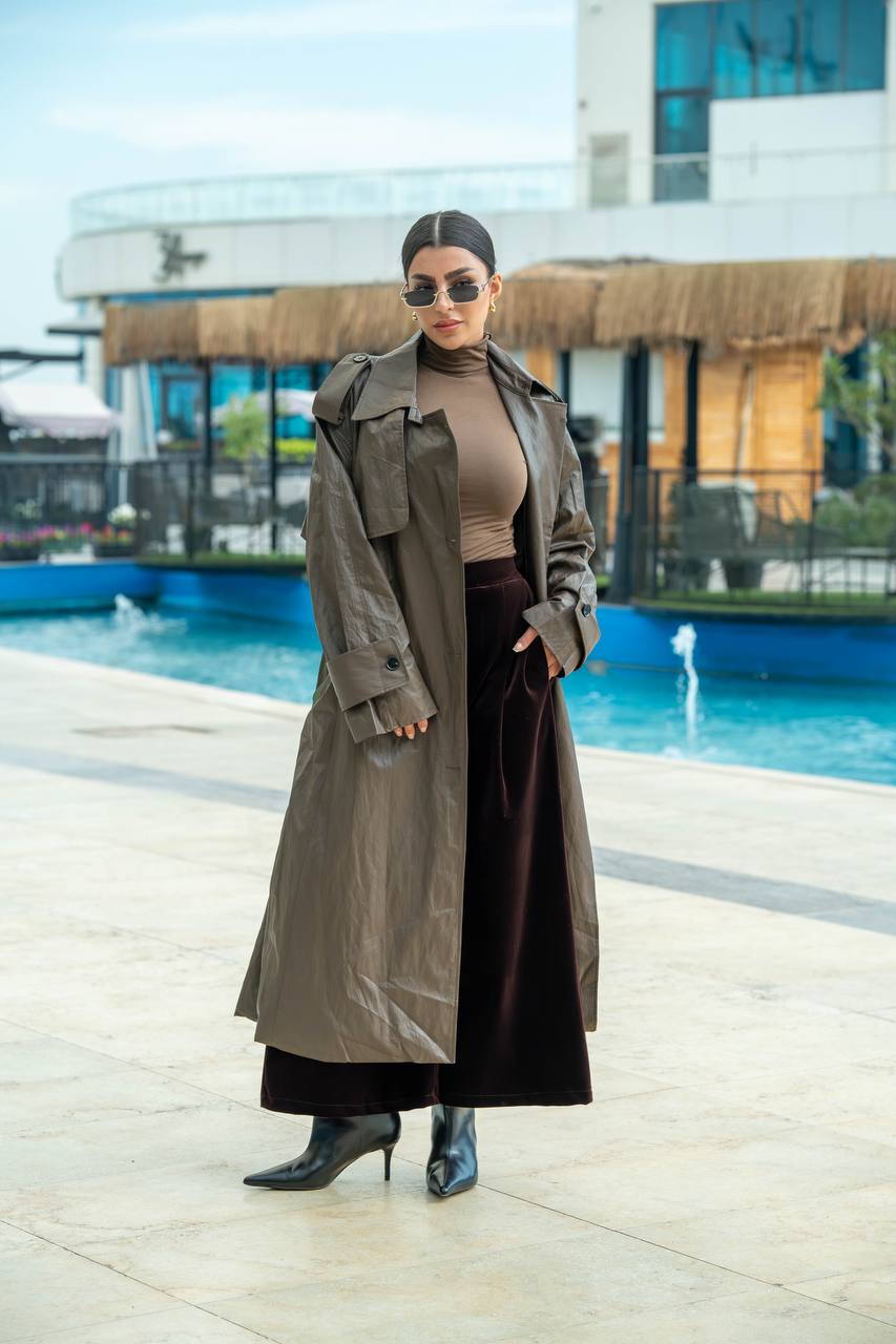 Brown Leather Blazer C:J2726 Brown