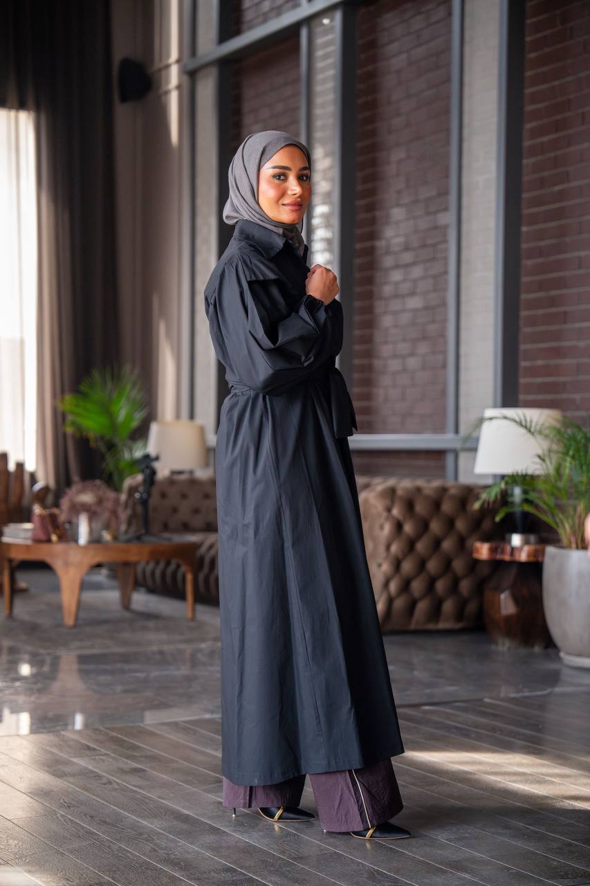 فستان بخام قطن زارا باللون الاسود C:J1027 Black