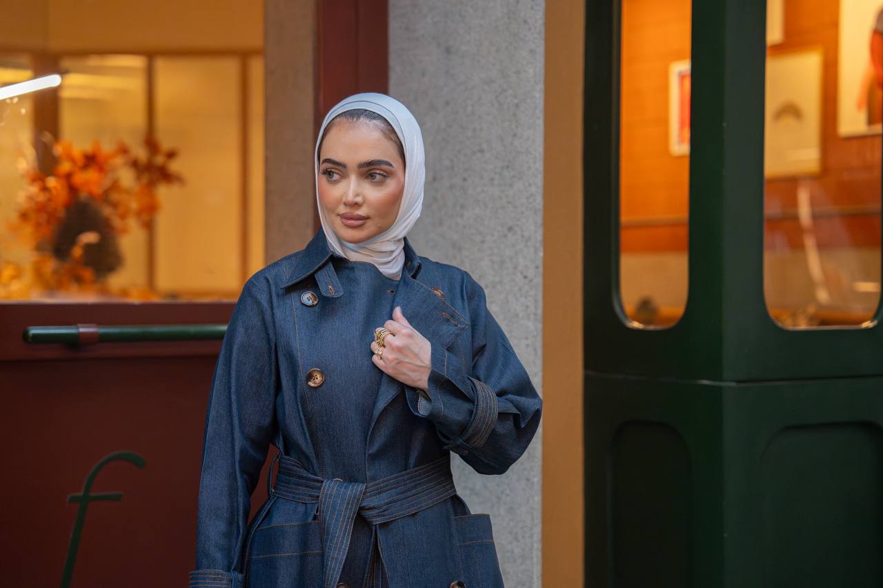 Trench coat jeans. C:1063