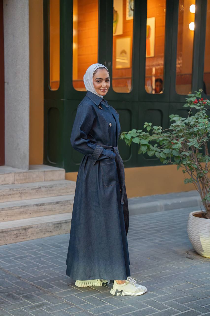 Trench coat jeans. C:1063