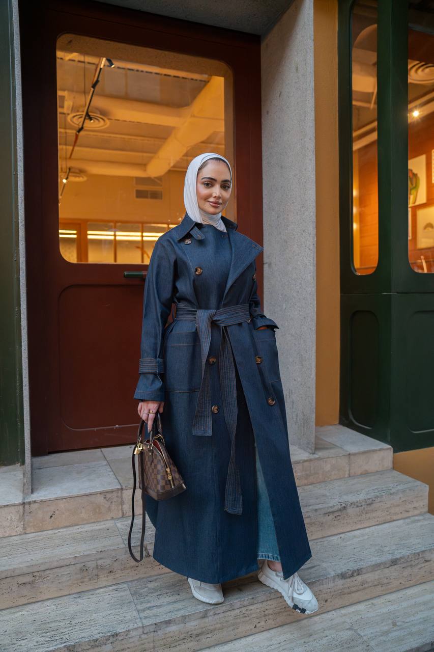 Trench coat jeans. C:1063