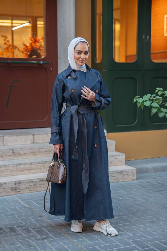 Trench coat jeans. C:1063