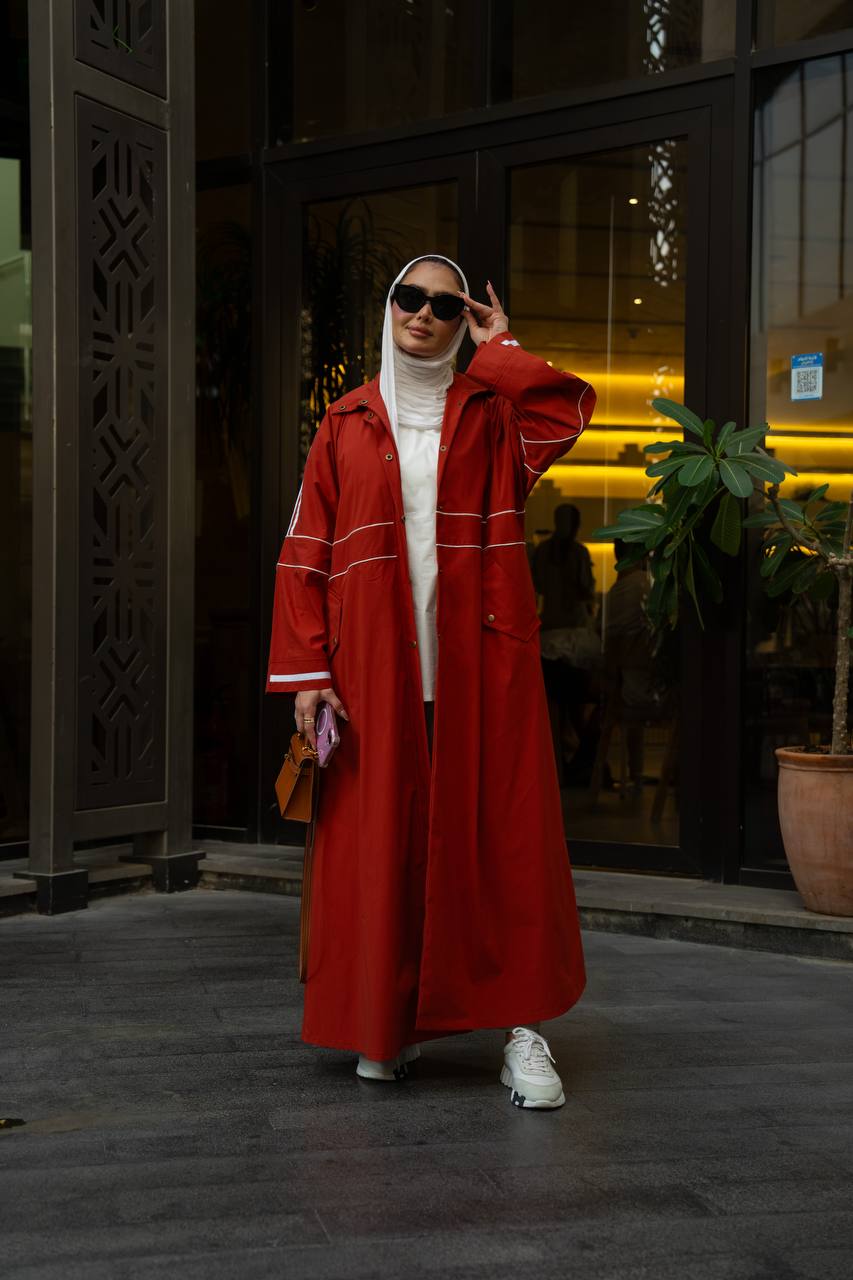 Red trench coat.C:1130