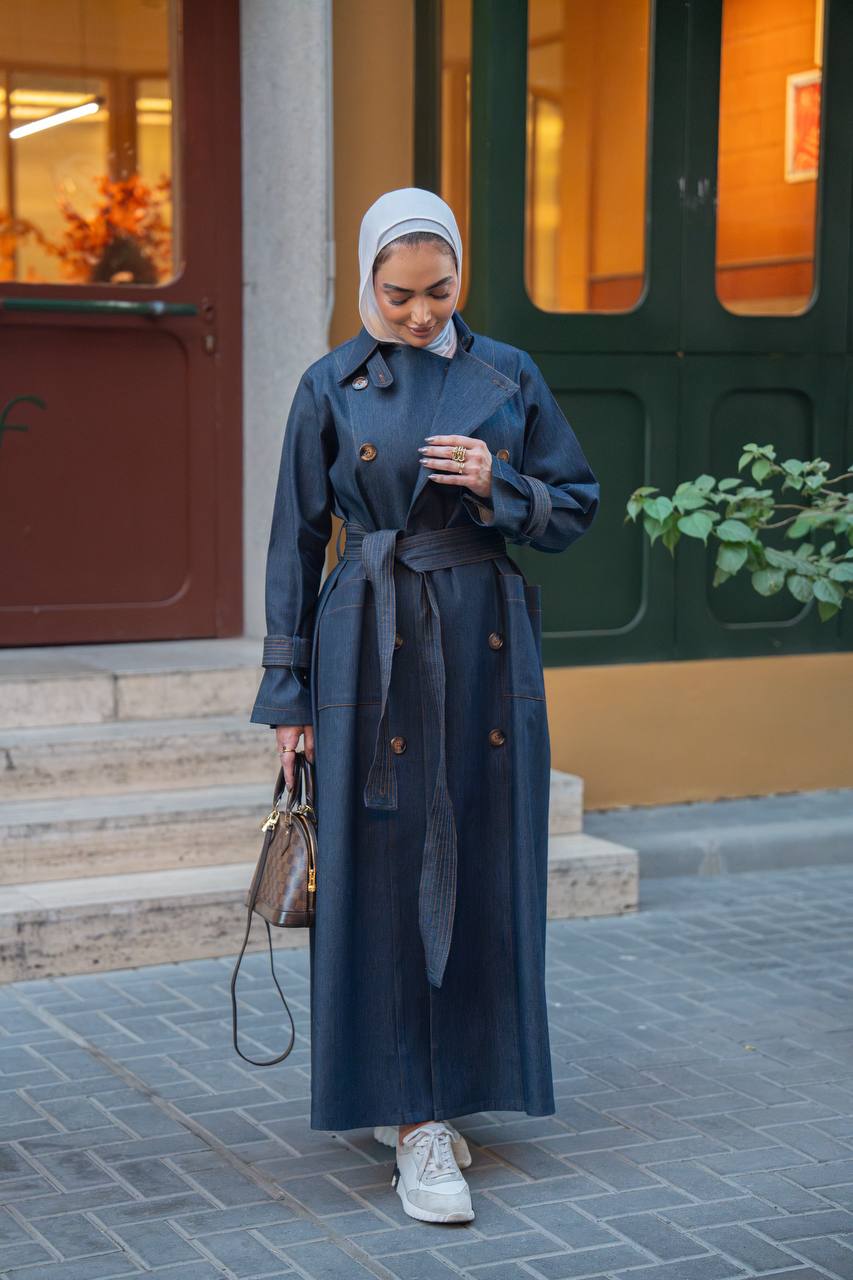 Trench coat jeans. C:1063