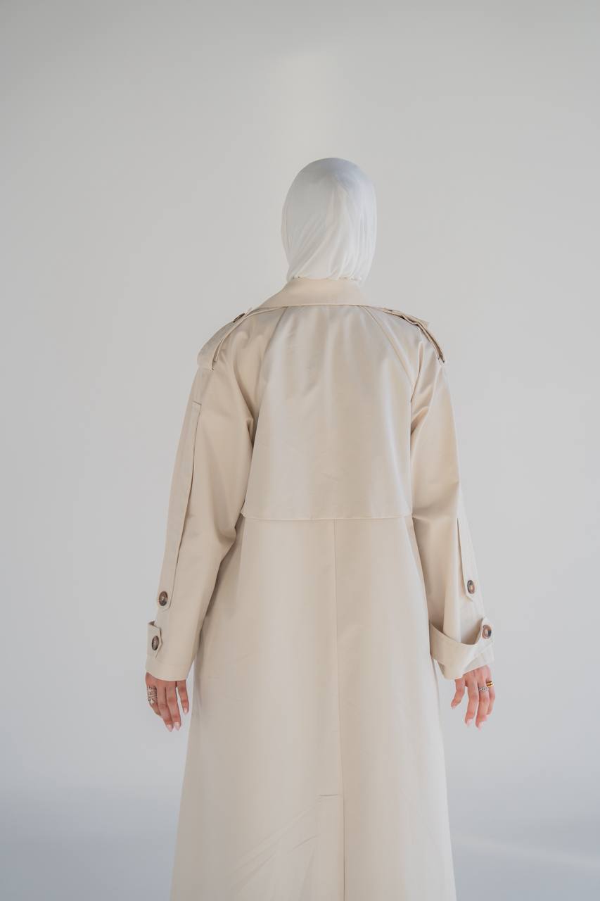 Beige trench coat C:1059