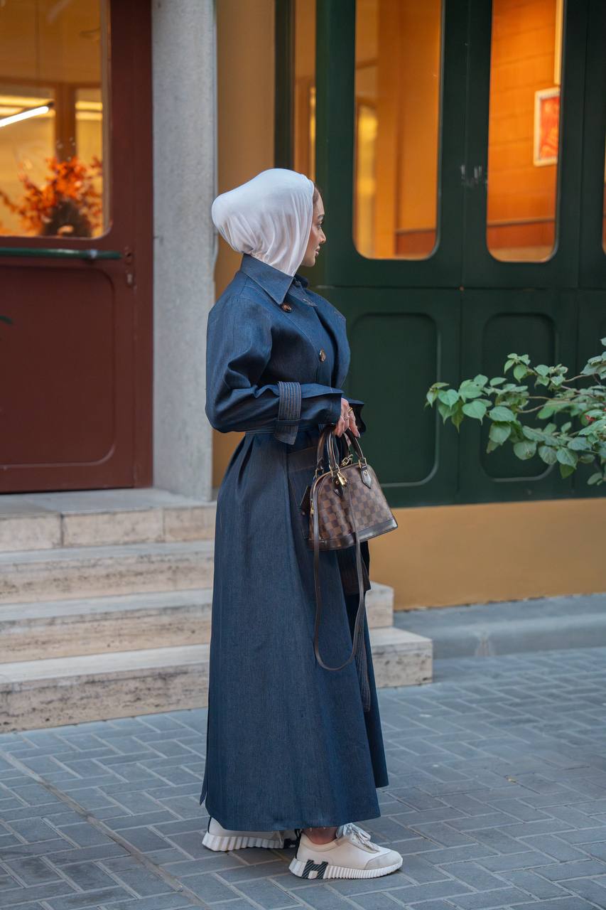 Trench coat jeans. C:1063