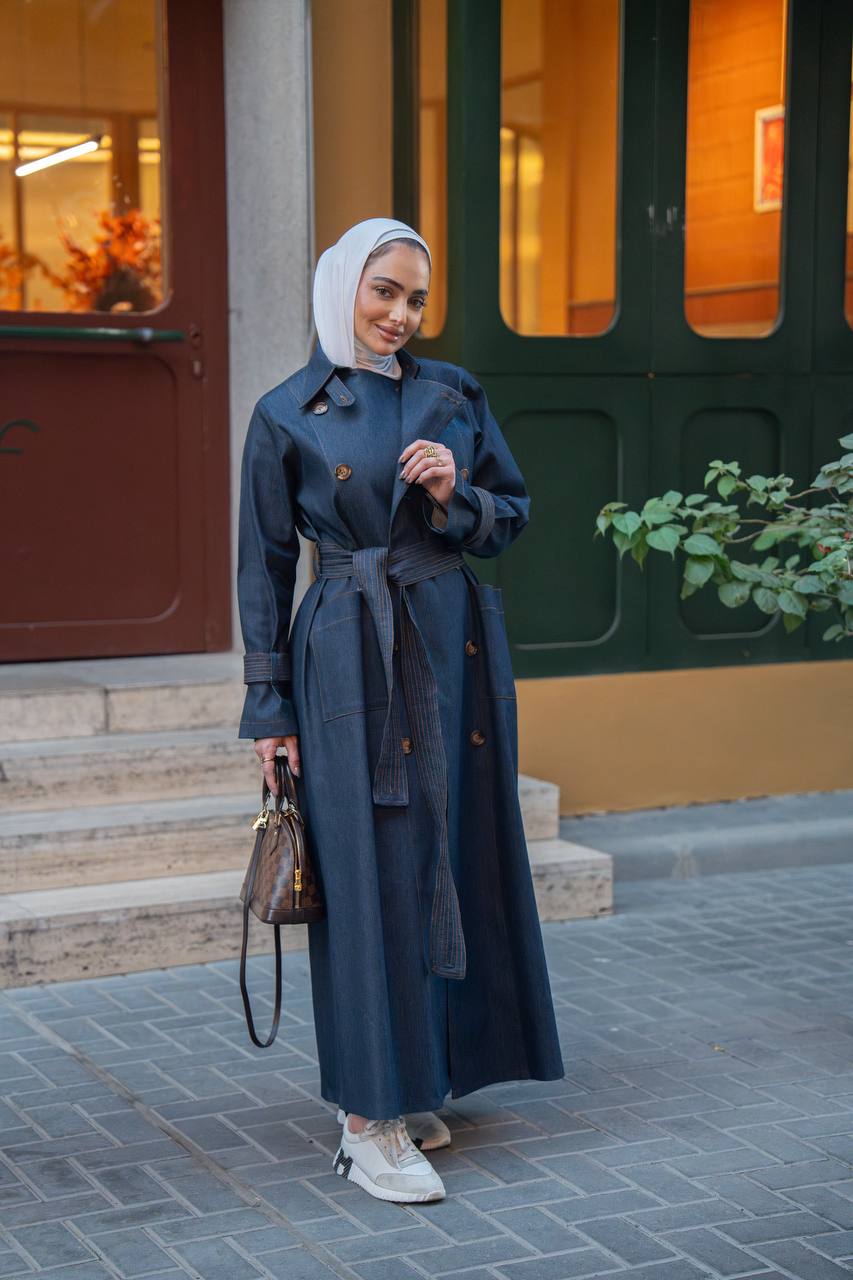 Trench coat jeans. C:1063