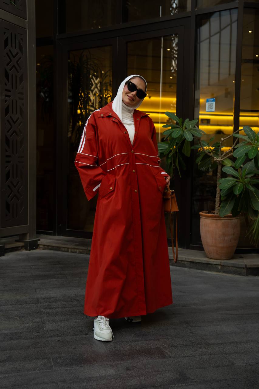 Red trench coat.C:1130