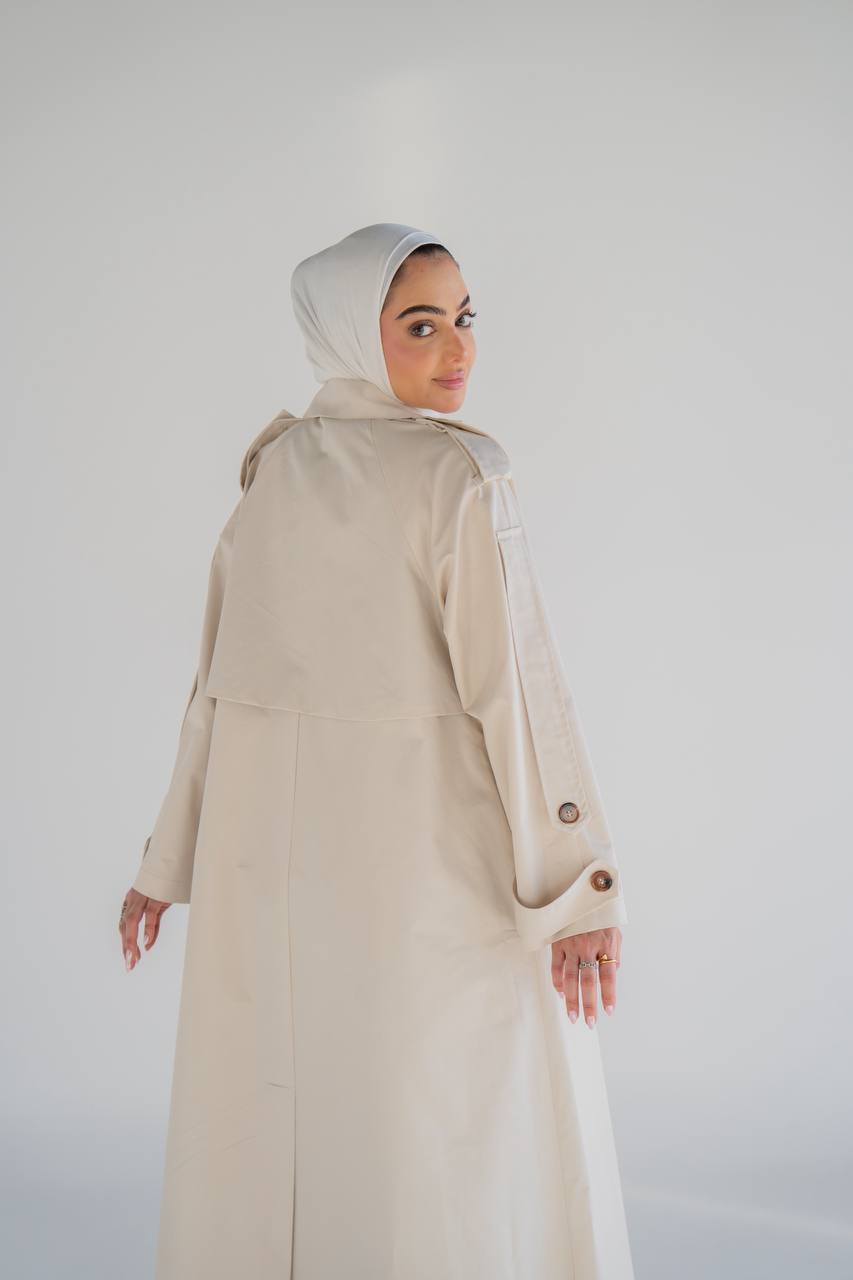 Beige trench coat C:1059