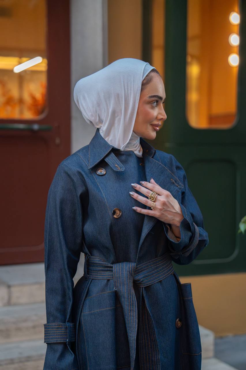 Trench coat jeans. C:1063