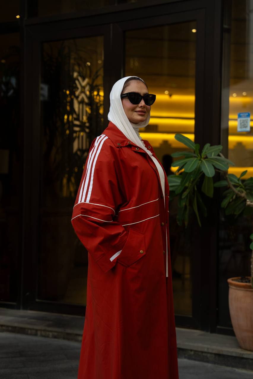 Red trench coat.C:1130