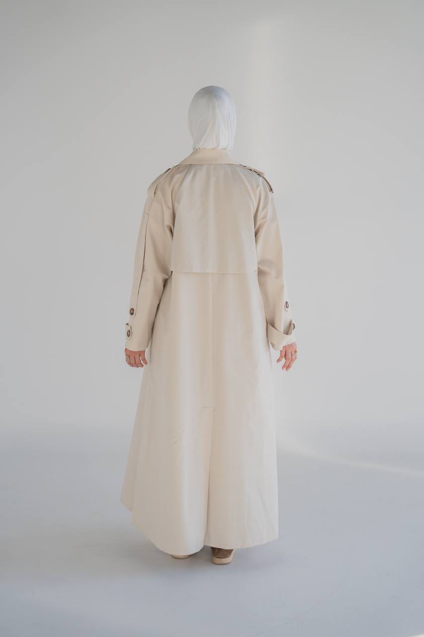 Beige trench coat C:1059