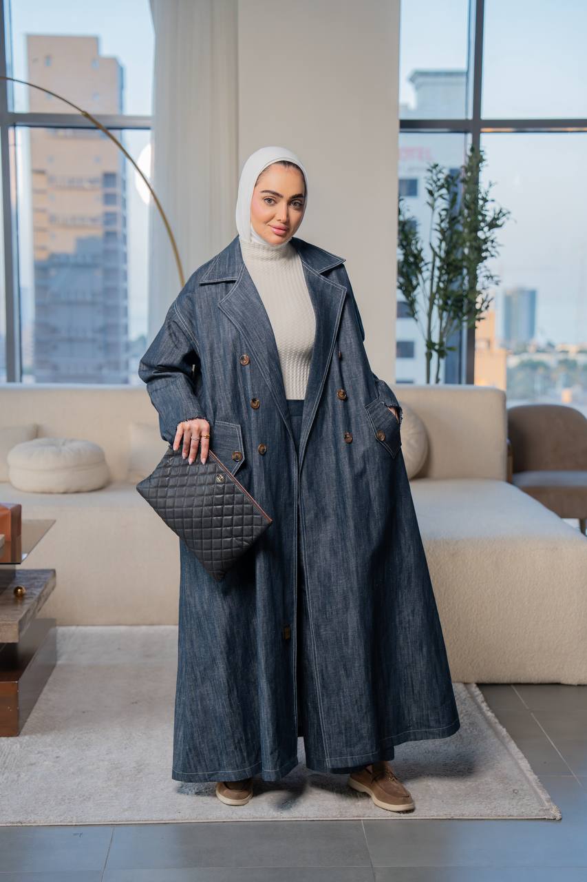 trench coat jeans. C:1061