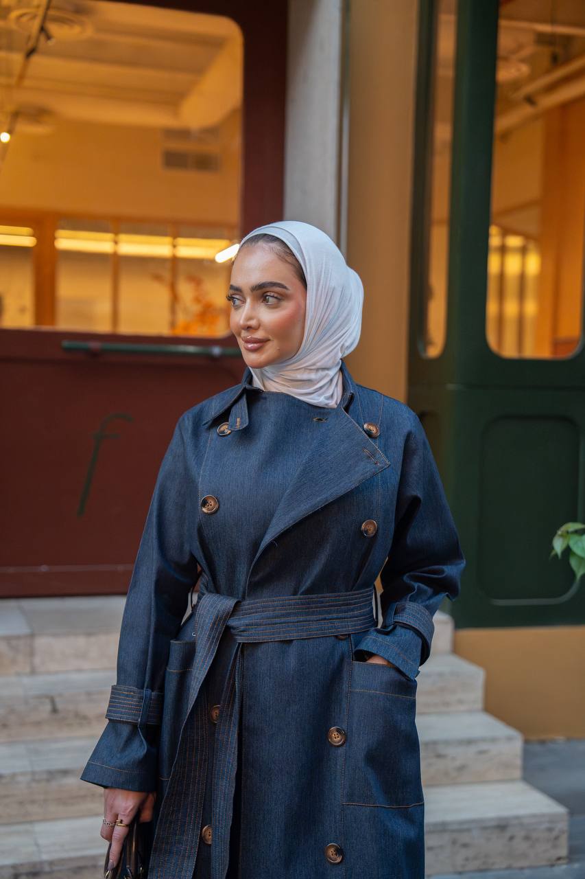 Trench coat jeans. C:1063