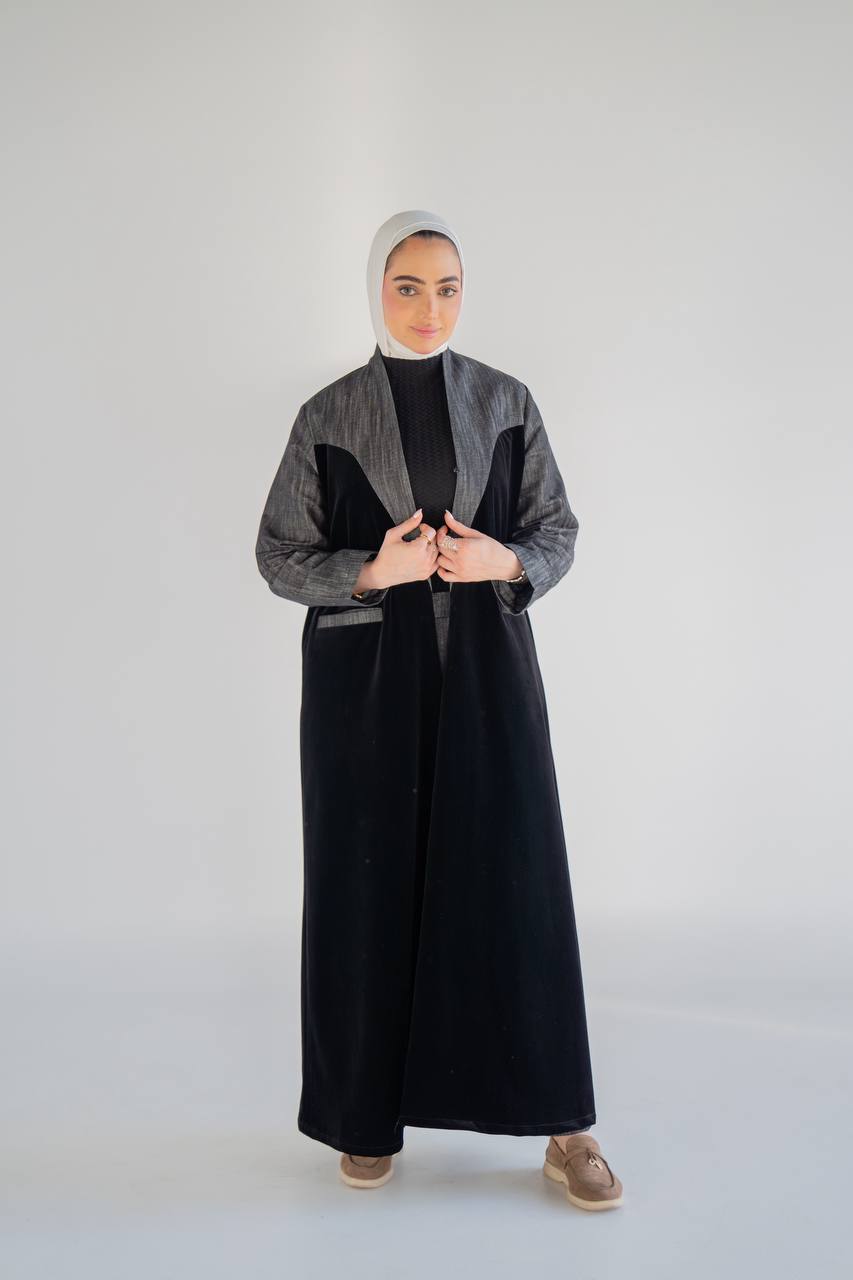 Black velvet blazer . C:1060 Black